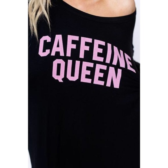 Caffeine Queen Oversized Graphic Tee - Picture 2 of 3